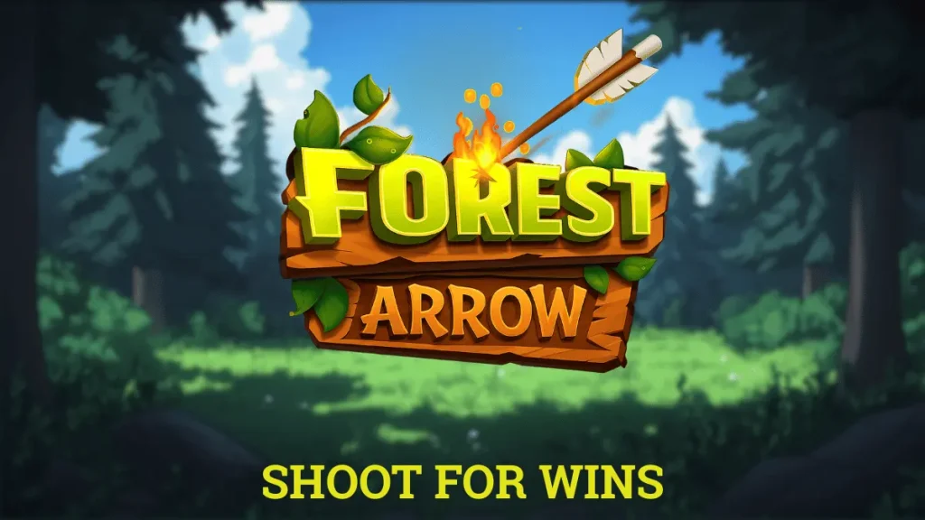 Imagem da Forest Arrow com o logotipo do jogo